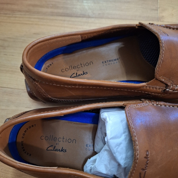 Clarks Mens Markman Plain Loafers Size 9 Medium - Picture 2 of 4